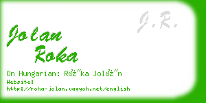 jolan roka business card